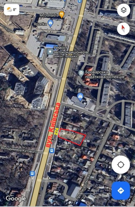 Ділянка в центрі Броварів по вул. Київська. Власник Бровари - зображення 4