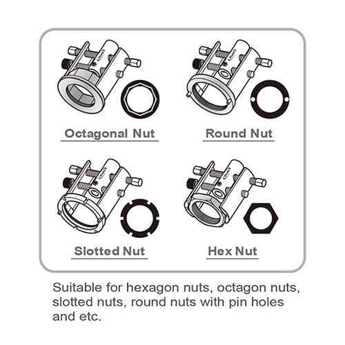 Ключ для ступичных гаек унивесальный 13ед. TOPTUL JGAI1305 Харків