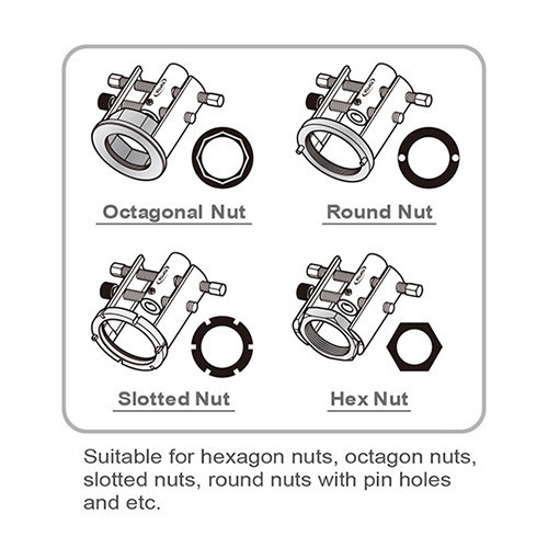 Ключ для ступичных гаек унивесальный 13ед. TOPTUL JGAI1305 Харків - зображення 3