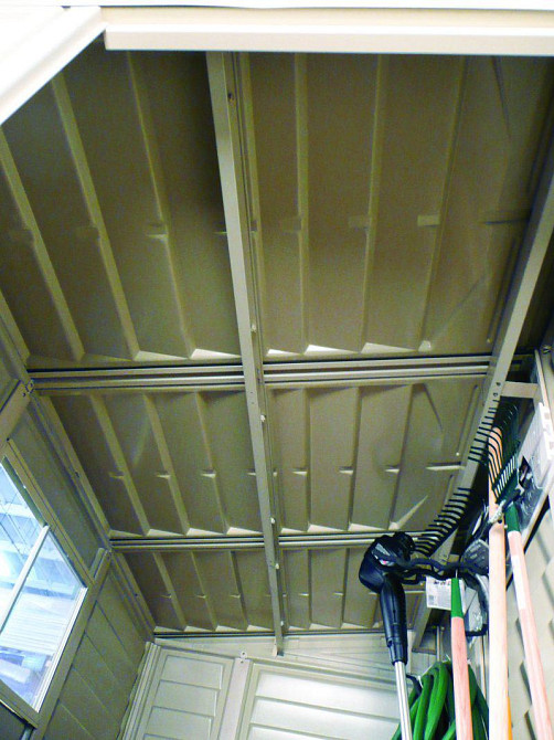 Сарай пластиковый Sidemate 242x122x185 см слоновая кость Киев - изображение 8