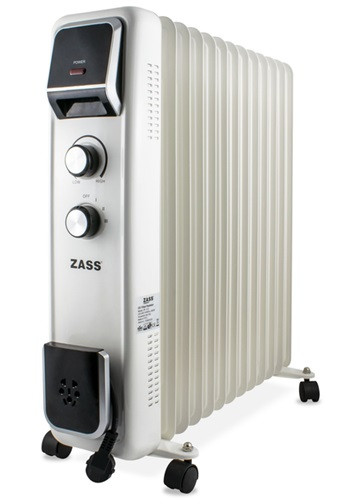 Обогреватель масляный ZASS ZR 13 E 2600 Вт белый Київ - зображення 1