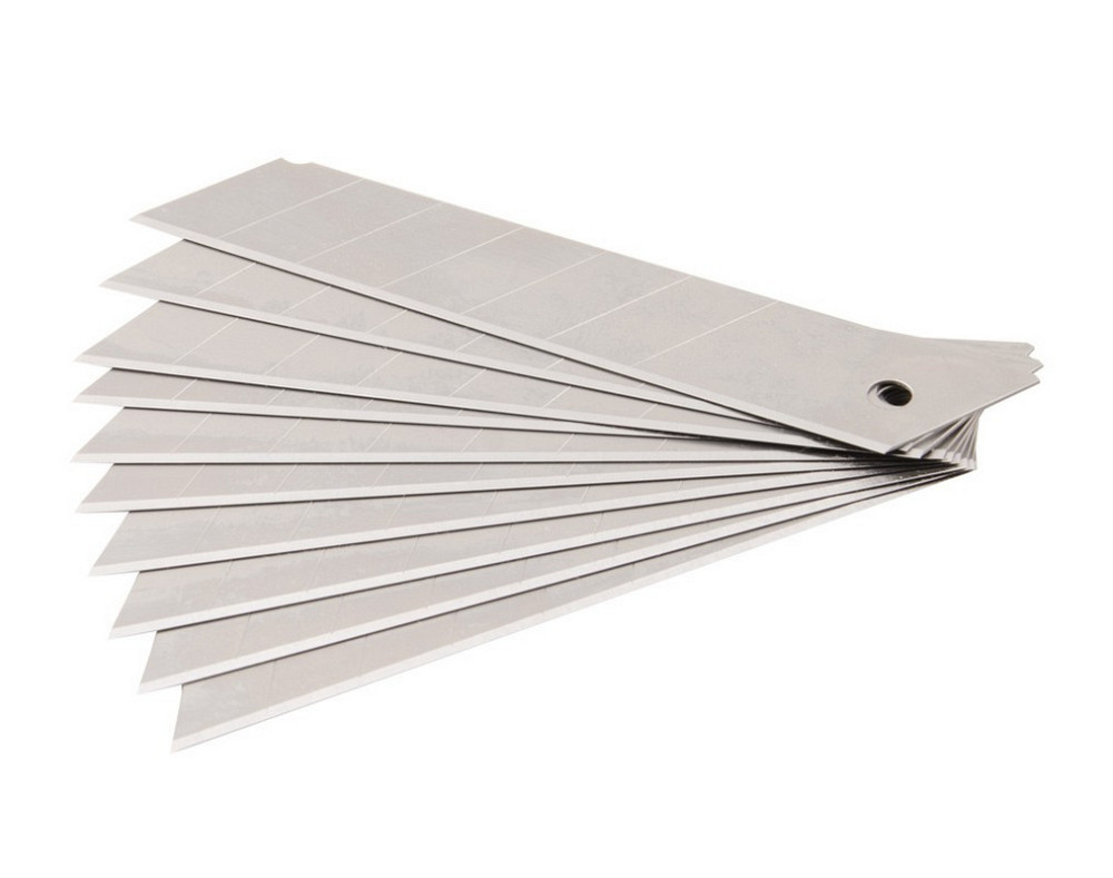 Лезвие для строительного ножа MASTERTOOL 25 мм 6 сегментов набор 10 шт 17-0543 Харків - зображення 1