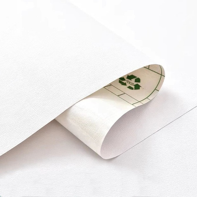 Самоклеюча екошкіра у рулоні 1.37*1m*0.5mm WHITE (D) SW-00001166 Одеса - зображення 1