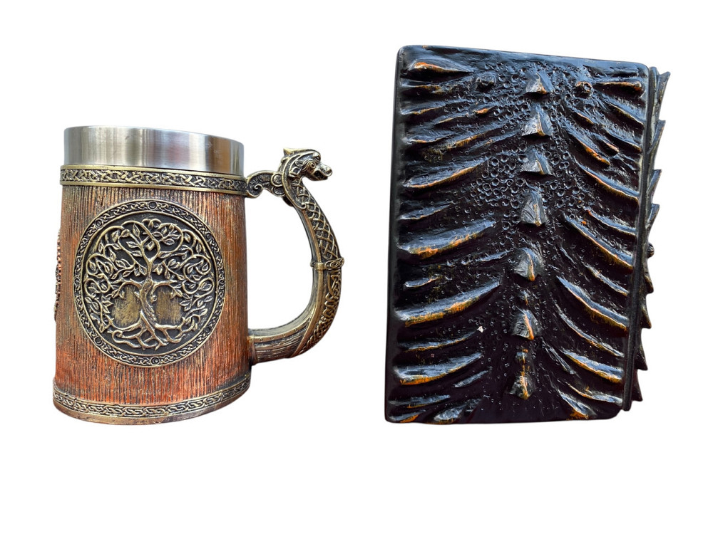 Подарочный набор Кружка 3 Викинг и Дракон и Блокнот 3 «Жар Сердца Дракона» Київ - зображення 2