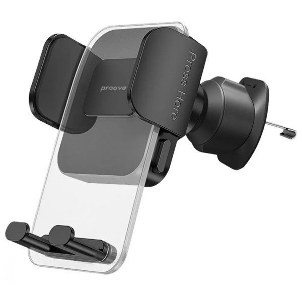 Автомобільний тримач Proove Crystal Clamp Plus Air Outlet Car Mount Black (CHCCP0000001) (Код товару Харьков - изображение 1