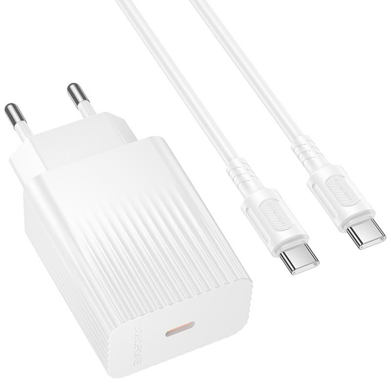 СЗУ Borofone BAS75A Source PD30W (1USB-C) + кабель Type-C to Type-C Херсон - изображение 3