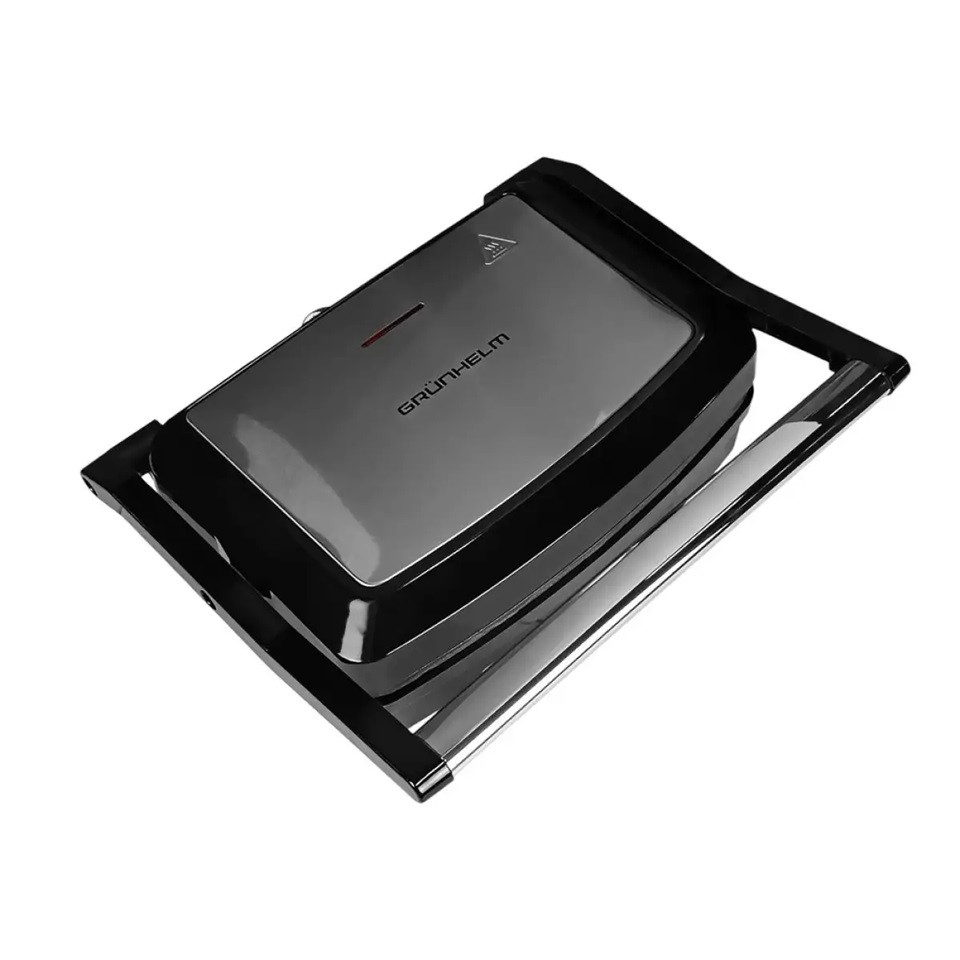 Гриль контактный Grunhelm G753 750 Вт серебристый Киев - изображение 5