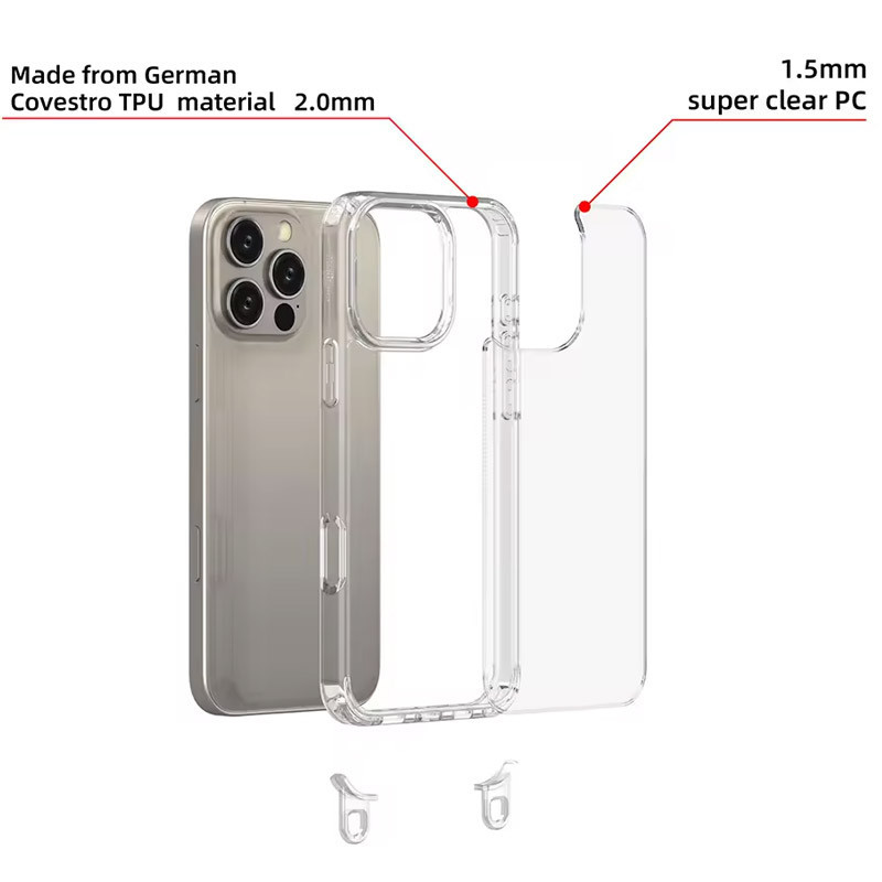 Чехол TPU Transparent with Straps для Apple iPhone 13 Pro Max (6.7") Херсон - зображення 4