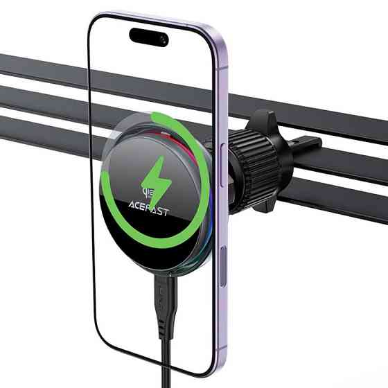 Автодержатель с БЗУ Acefast D61 Magnetic Wireless Charging 15W Херсон
