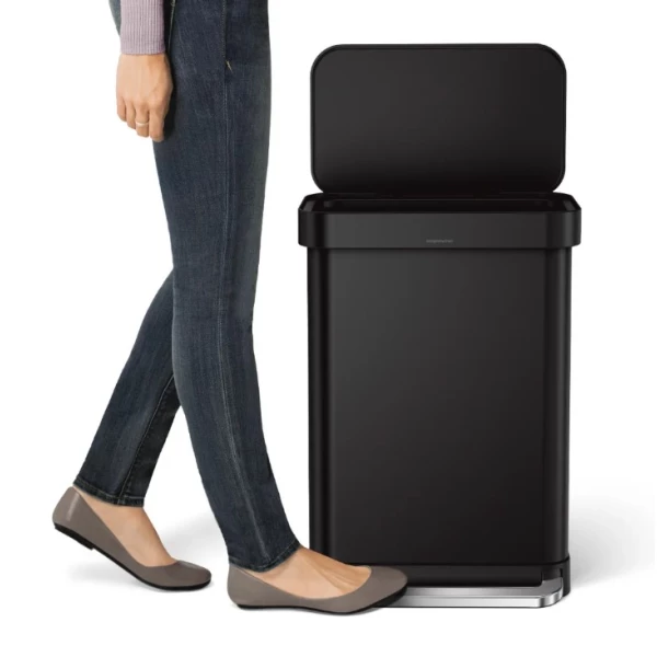 Урна с педалью 45л с карманом для мешков CW2103 Киев - изображение 2