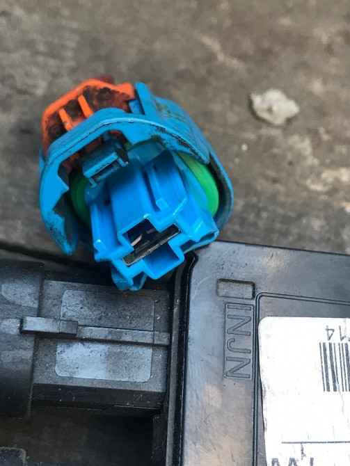 Бу разъём фишка блока предохранителей Renault Megane 3 243800011R , синяя. Кропивницький - зображення 2