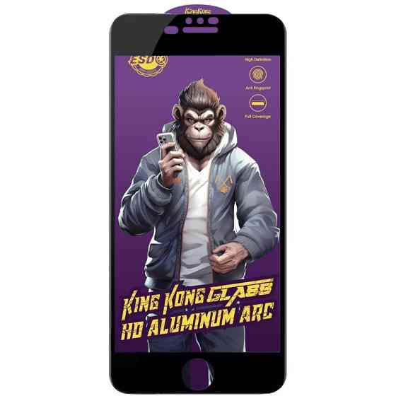 Защитное стекло 5D Anti-static Purple (тех.пак) для Apple iPhone 7 plus / 8 plus (5.5") Херсон