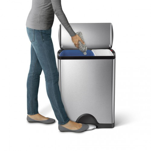 Урна двойная с педалью 46л FPP Київ - зображення 2