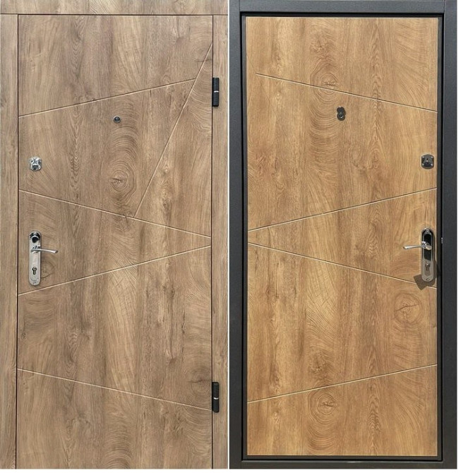 Вхідні двері ПБ-323 (зріз коньячний/зріз медови) Черкаси - зображення 1