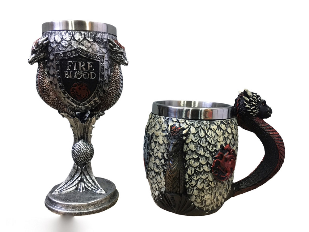 Подарочный Набор Кружка Чашка Бокал 3D Игра Престолов Game Of Thrones Fire and Blood Дом Таргариен Київ - зображення 9