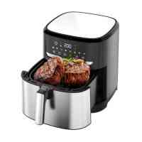 Аэрогриль мультипечь на 2 тэна Rotex Up DownFry ROM-970-XXL 2000 Вт 9.5 л серебристая Київ