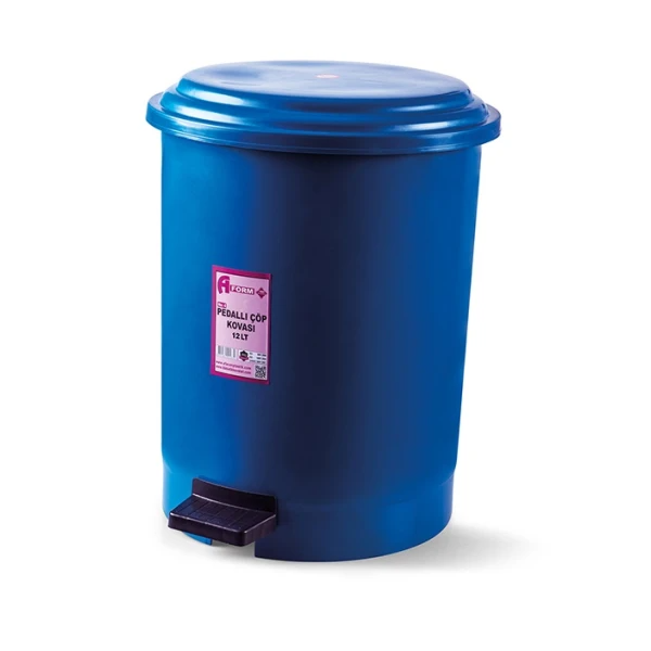 Корзина для мусора с педалью синий пластик 12л PK-12 107 Київ - зображення 1