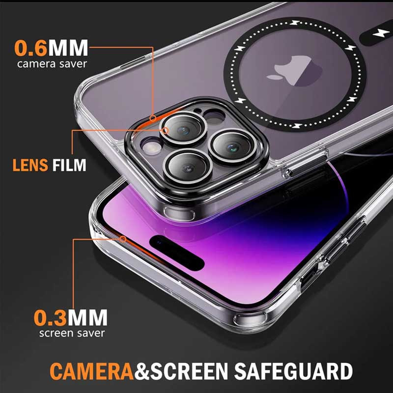 Чехол TPU+PC Colorful with Magnetic Fit для Apple iPhone 14 Pro (6.1") Херсон - изображение 7