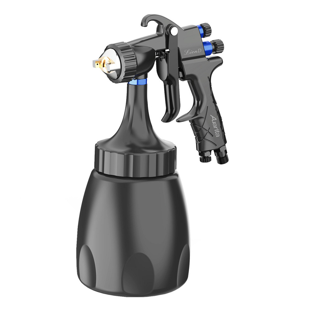 Пистолет окрасочный пневматический LVMP ниж.пласт.бачок 1000мл, форсунка-1,3мм AUARITA LION-D-1.3LM Харків - зображення 1