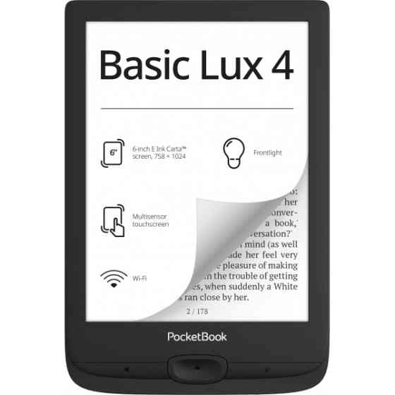 Електронна книга PocketBook 618 Basic Lux 4 Ink Black (PB618-P) (Код товару:37674) Харків