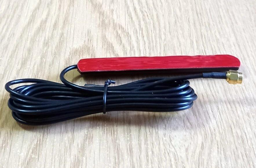 Антенна универсальная на липучке 840-6000MHz 3dBi, до 50W с SMA-male разъемом, 115х22 мм (10307) Дніпро - зображення 7