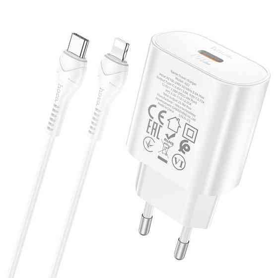 СЗУ Hoco N22 Jetta PD25W (1USB-C) + кабель Type-C to Lightning Херсон