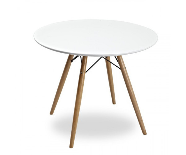 Стіл Тауер Вуд круглий д. 80 см білий Дніпро - зображення 3