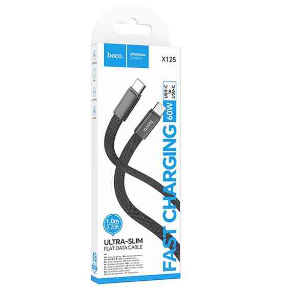 Дата кабель Hoco X125 Exceso Type-C to Type-C 60W (1m) Херсон
