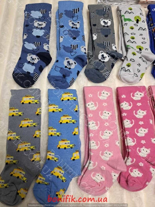 Разноцветные махровые детские колготки ТМ AfRica (размер 12) (арт. 302К) Кривий Ріг - зображення 3