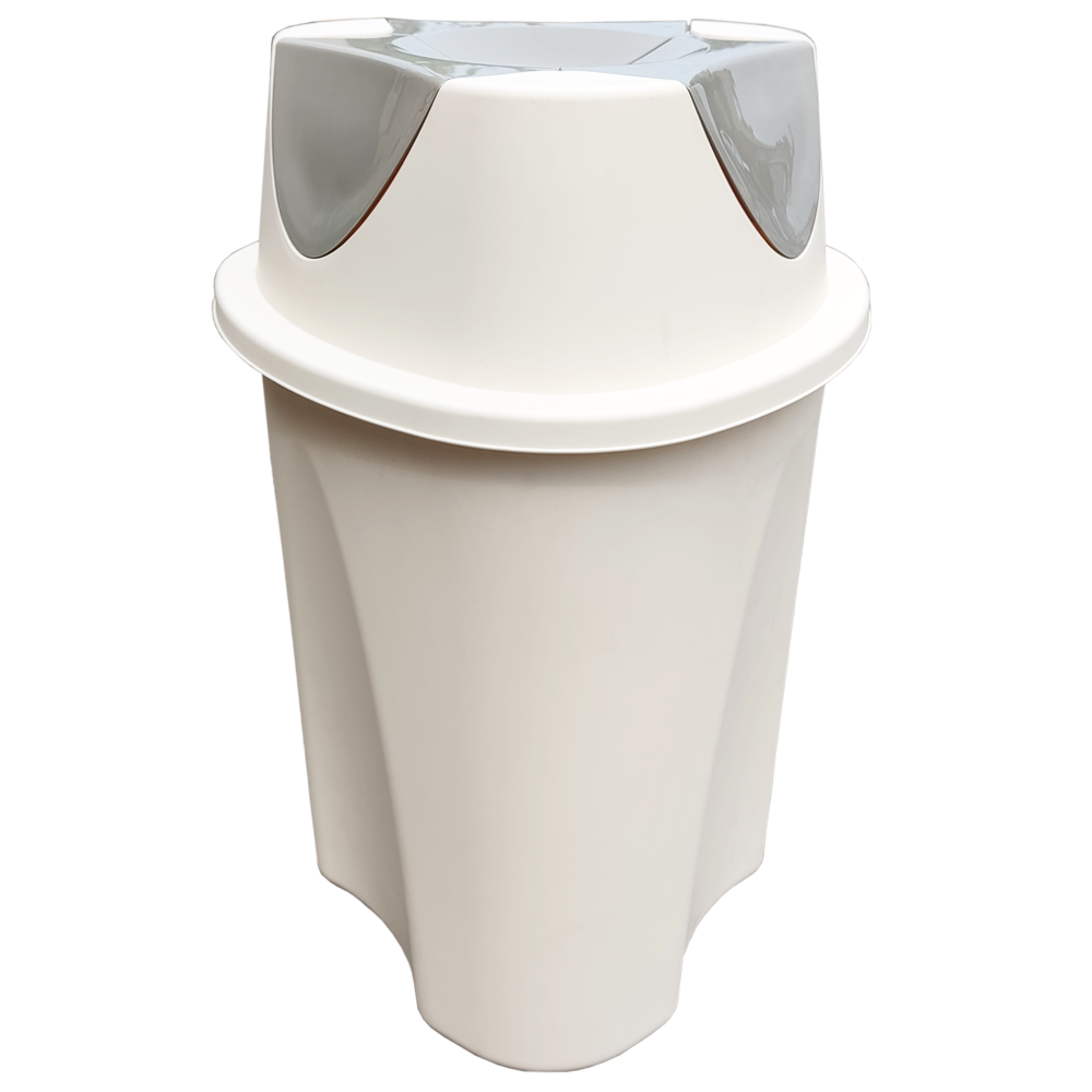 Ведро для мусора Planet Twist 23 л крем - серый Киев - изображение 1