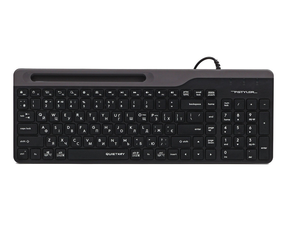 Клавиатура компьютерная проводная A4Tech Fstyler FK25(Black) черная Київ - зображення 1