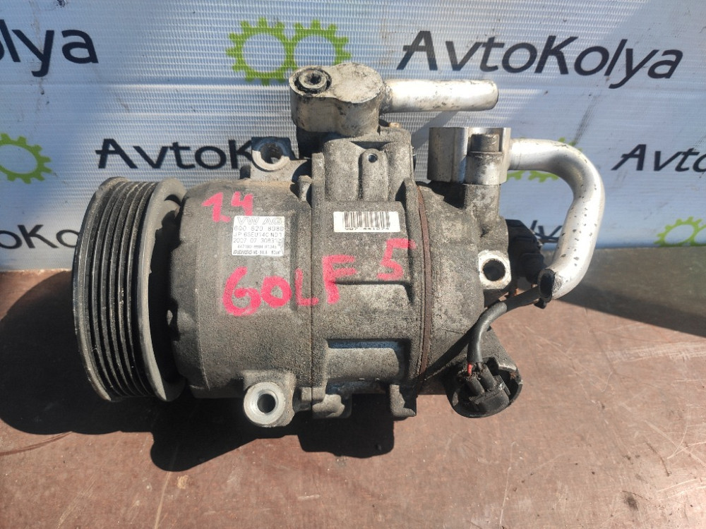 Компрессор кондиционера VW Polo 1.2 / 1.4 бензин 2002-2009 (6Q0-820-808D) Ковель - зображення 1