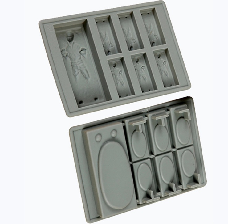 Силиконовая 3 форма для льда Хан Соло (код 00451) Київ - зображення 3