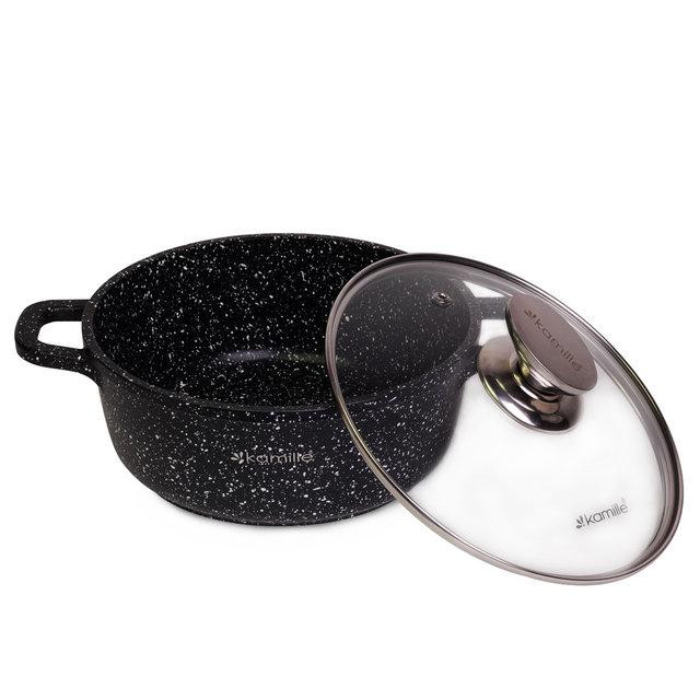 Каструля з литого алюмінію з антипригарним покриттям 2.3 л Kamille KM-4404 Киев - изображение 1