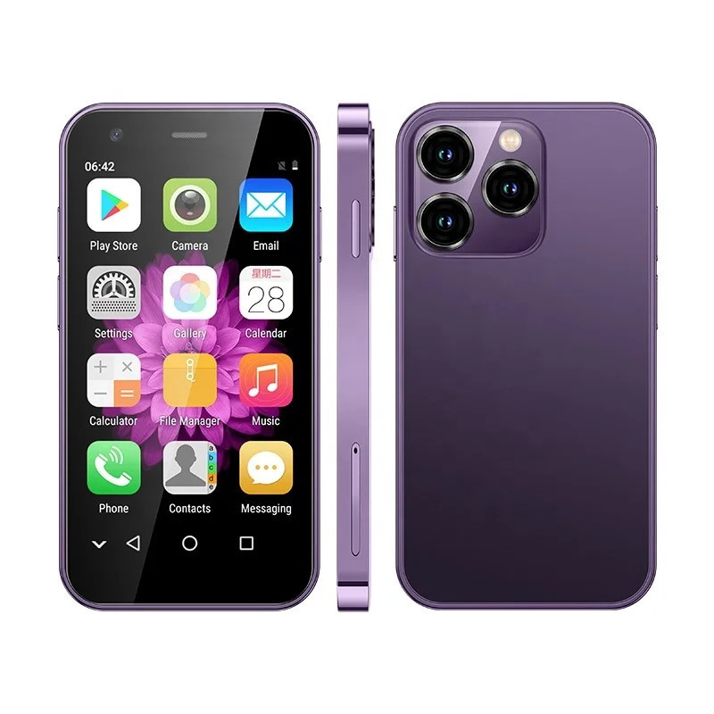 Маленький мобильный смартфон сенсорный 15 Фиолетовый Київ - зображення 4