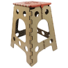Табурет раскладной Planet 45 см коричнево-бежевый Киев
