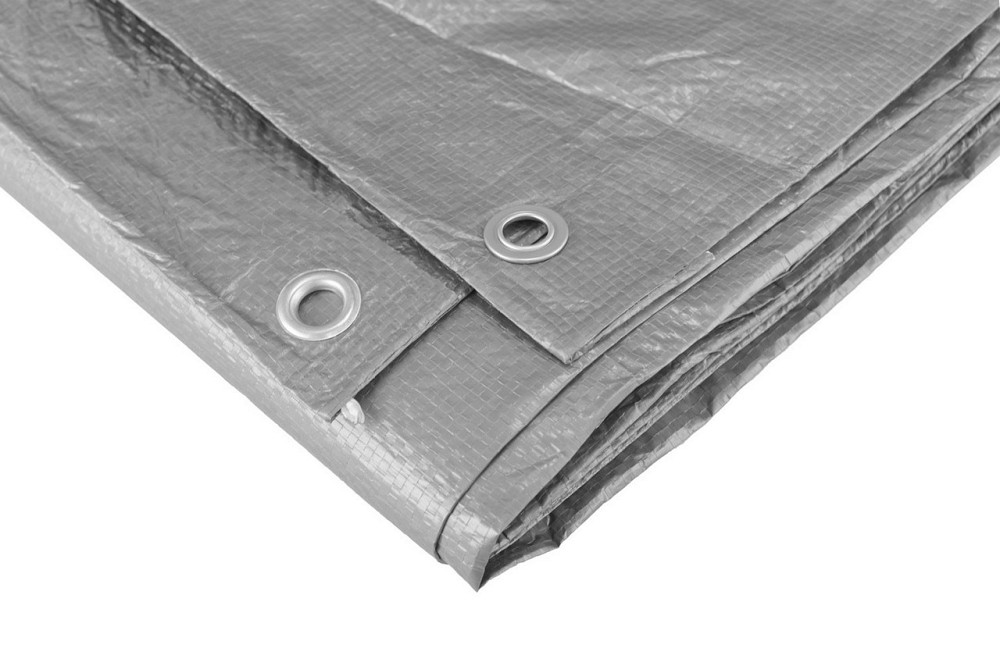 Тент универсальный MASTERTOOL TARPAULIN 5 × 8 м 110 г/м² Silver 79-7508 Харьков - изображение 7