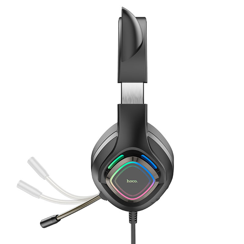 Уценка Накладные наушники Hoco W107 Cute cat (USB+3.5mm/2m) Херсон - зображення 12