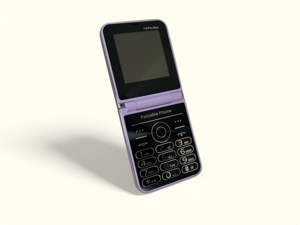 Кнопочный мобильный телефон раскладушка 16 на 4 сим карты (код 00089) Київ - зображення 7