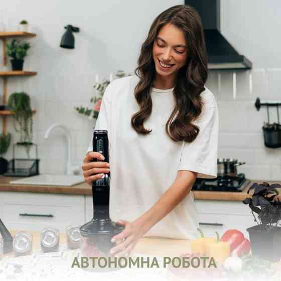 Блендер погружной аккумуляторный QUIN RHB-301 180 Вт черный Київ