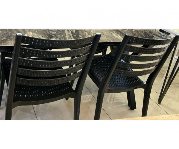 Стілець Зара пластиковий чорний Дніпро - зображення 5