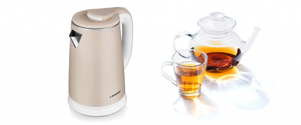 Электрочайник Aurora 186AU 1.8 л бежевый Киев - изображение 4