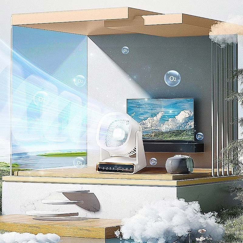 Настольный вентилятор F16 Smart 4000mAh Херсон - изображение 4