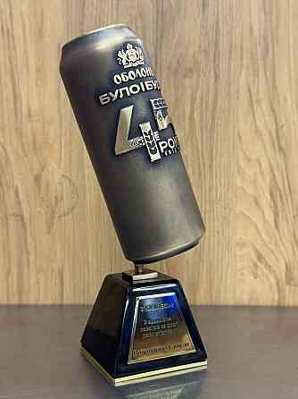 Бронзові подарунки на замовлення статуетки до річниць «Оболонь» Київ