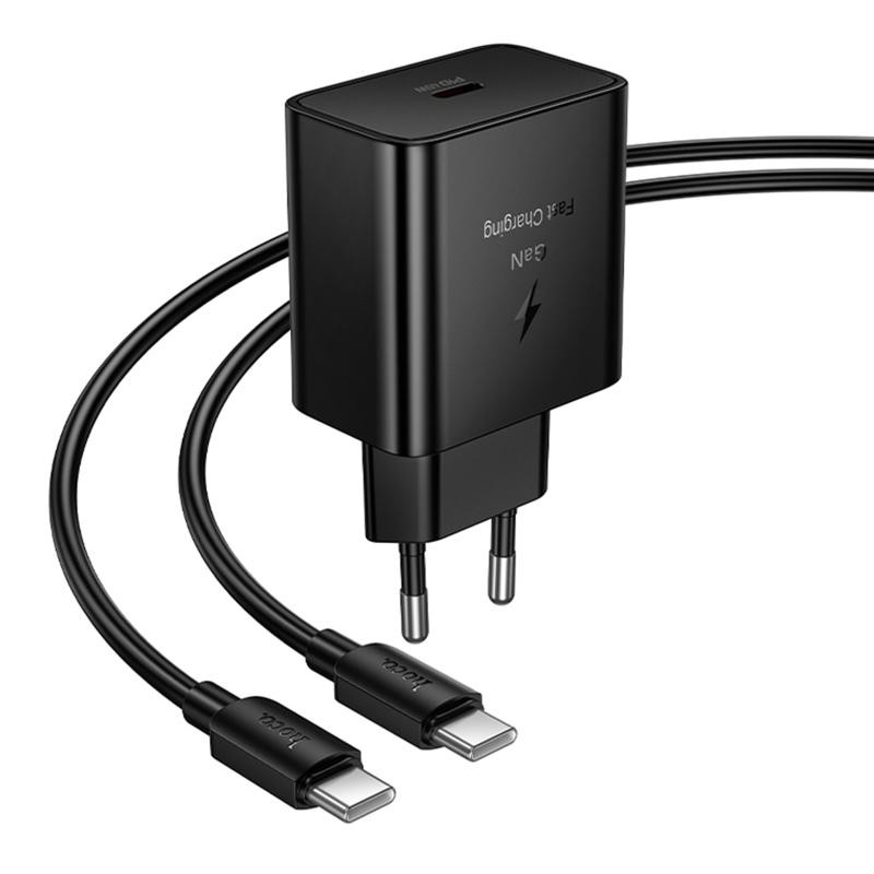 СЗУ Hoco N77 Star PD45W (1USB-C) + кабель Type-C to Type-C Херсон - изображение 5