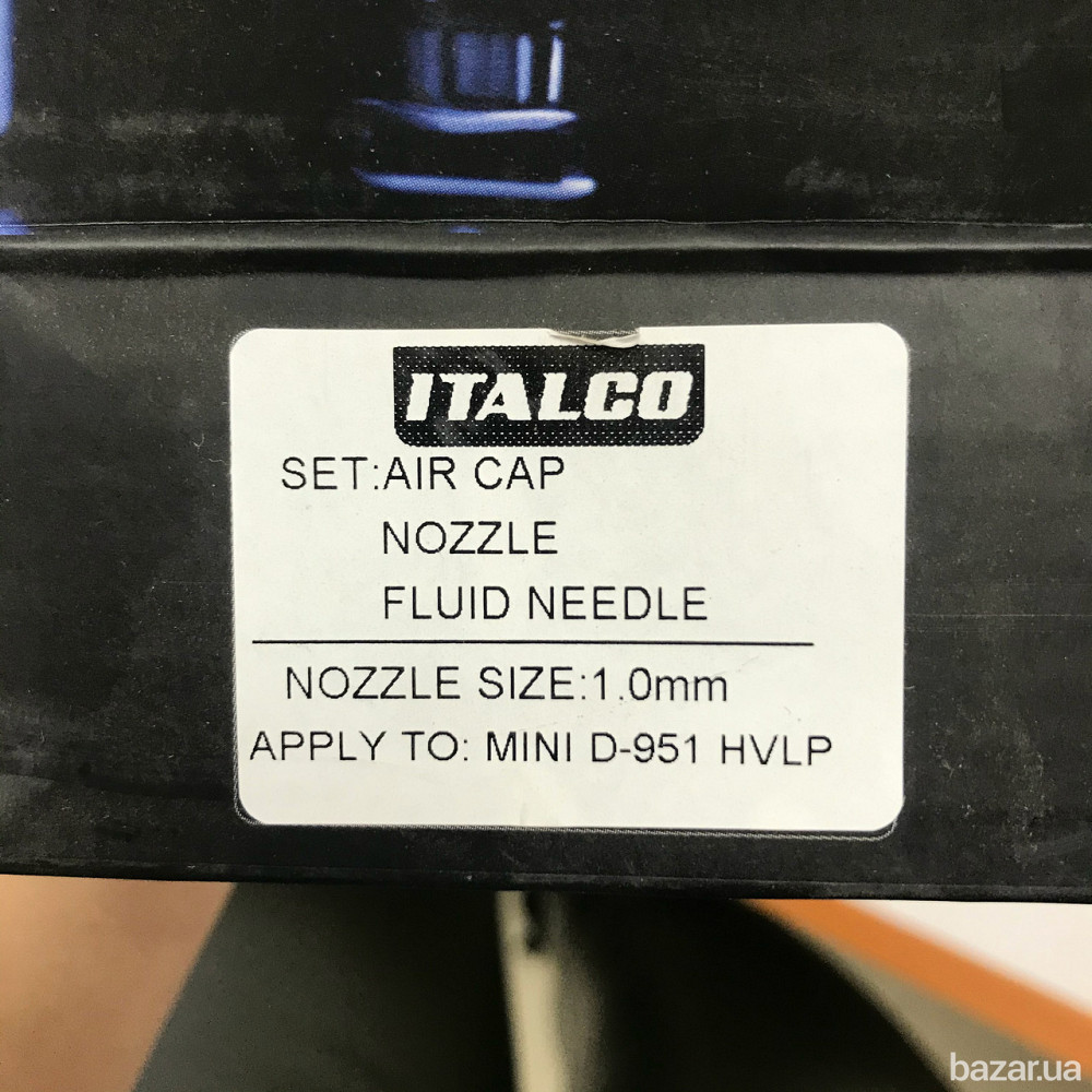 Форсунка 1мм для краскопультов D-951-MINI HVLP ITALCO NS-D-951-MINI-1.0 Харьков - изображение 2
