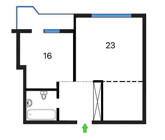 долгосрочная аренда 1-к квартира Киев, Соломенский, 25000 грн./мес. Київ