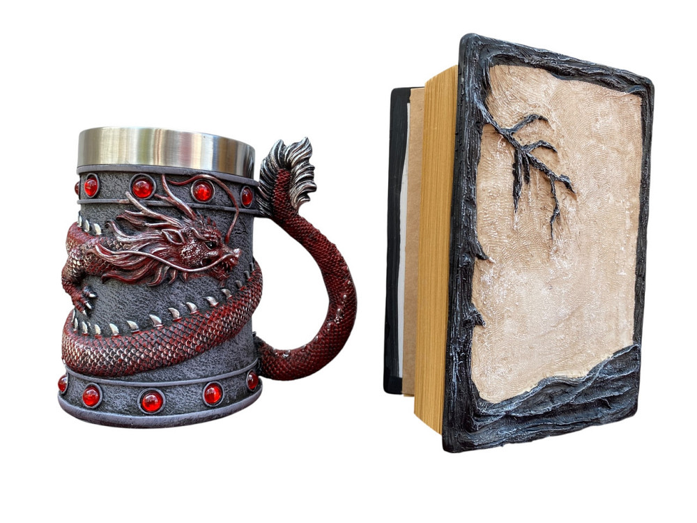 Подарочный набор Кружка 3D Танкард Red Rose и Блокнот 3D «Тень Ворона» Київ - зображення 2