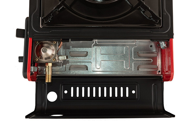 Плита портативная газовая MASTERTOOL с пьезоподжигом в пластиковом кейсе 2.4 кВт 145 г/час 42 Bar G3 Харьков - изображение 5