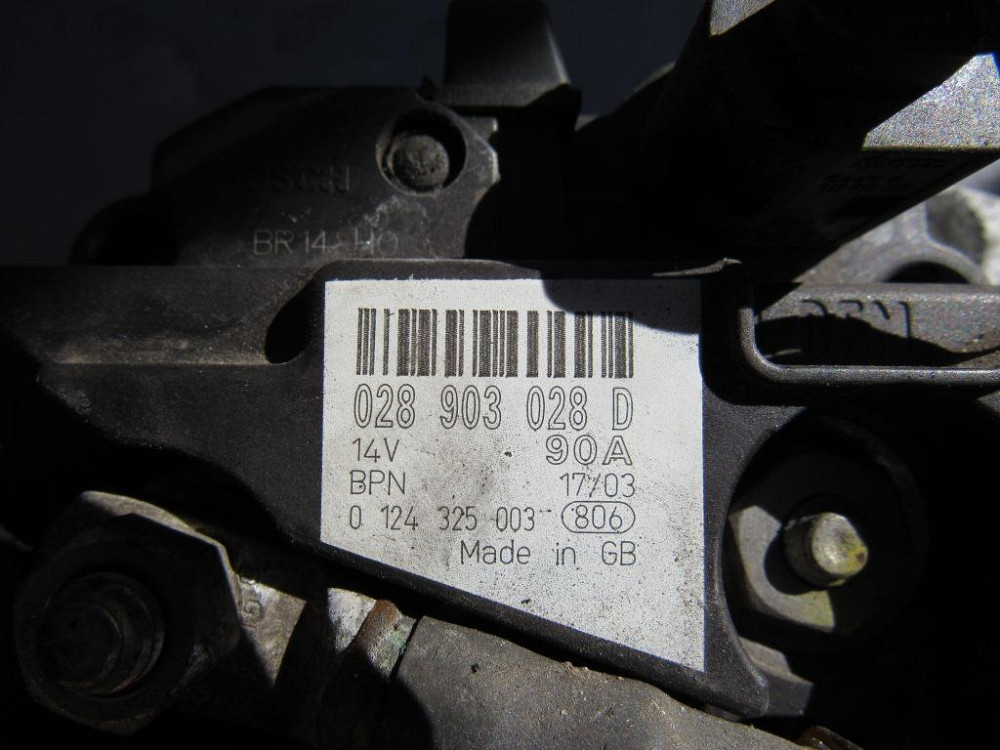 Генератор Volkswagen Golf 4 1.6 бензин 1997-2006 Ковель - зображення 3